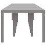 Mesa de Jardín Gris Claro 400x100x73 cm de Ratán de , Mesas de jardín - Ref: Foro24-3378531, Precio: 335,16 €, Descuento: %