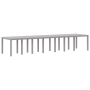 Mesa de Jardín Gris Claro 400x100x73 cm de Ratán de , Mesas de jardín - Ref: Foro24-3378531, Precio: 335,16 €, Descuento: %