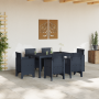 Juego de Comedor de Jardín de 7 Piezas Anthracite de Rattan Poliéster de , Mesas de jardín - Ref: Foro24-3378552, Precio: 330...