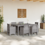 Conjunto de Comedor de Jardín de 7 Piezas Gris Claro de Poly Rattan de , Mesas de jardín - Ref: Foro24-3378567, Precio: 339,11 €