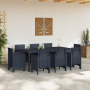 Conjunto de Comedor de Jardín de 9 Piezas Antracita Polipropileno de , Mesas de jardín - Ref: Foro24-3378572, Precio: 437,79 ...