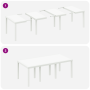 Conjunto de comedor de jardín de 9 piezas con cojines blanco poliratán de , Mesas de jardín - Ref: Foro24-3378586, Precio: 45...