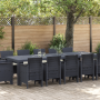 Comedor de Jardín de 13 Piezas con Cojines Antracita de Poliratán de , Mesas de jardín - Ref: Foro24-3378616, Precio: 719,39 ...