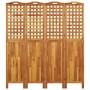 4-panel screen made of solid acacia wood 162x2x180 cm by vidaXL, Room dividers - Ref: Foro24-318549, Price: 178,80 €, Discoun...