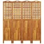 4-panel screen made of solid acacia wood 162x2x180 cm by vidaXL, Room dividers - Ref: Foro24-318549, Price: 175,78 €, Discoun...