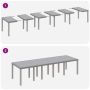 Conjunto de Comedor de Jardín de 13 Piezas con Cojines Gris Claro Poliratán de , Mesas de jardín - Ref: Foro24-3378631, Preci...