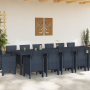 Conjunto de Comer Jardín de 15 Piezas Antracita de Poliratán de , Mesas de jardín - Ref: Foro24-3378632, Precio: 822,82 €, De...