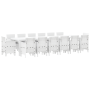 Set de Comedor de Jardín 15 Piezas con Cojines Blanco Poliratán de , Mesas de jardín - Ref: Foro24-3378645, Precio: 826,94 €,...
