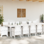 Set de Comedor de Jardín 15 Piezas con Cojines Blanco Poliratán de , Mesas de jardín - Ref: Foro24-3378645, Precio: 826,94 €,...