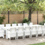 Juego de Comedor de Jardín de 15 Piezas con Cojines Blanco Poliratán de , Mesas de jardín - Ref: Foro24-3378646, Precio: 872,...
