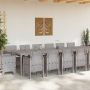 Comedor de Jardín de 15 Piezas con Cojines Gris Claro | Foro24.es | Tu tienda online para hogar, jardín y más Foro24.es