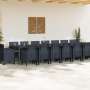 Juego de Comedor de Jardín de 17 Piezas con Cojines Antracita Poliratán de , Mesas de jardín - Ref: Foro24-3378653, Precio: 9...