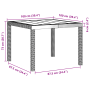 Conjunto de Comedor de Jardín de 3 Piezas con Cojines Gris Claro de Polirratán de , Mesas de jardín - Ref: Foro24-3378690, Pr...