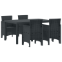 Juego de comedor de 5 piezas Antracita de Polyratán de , Mesas de jardín - Ref: Foro24-3378692, Precio: 259,92 €, Descuento: %