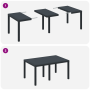 Juego de comedor de 5 piezas Antracita de Polyratán de , Mesas de jardín - Ref: Foro24-3378692, Precio: 259,92 €, Descuento: %