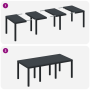 Conjunto de Comedor de Jardín de 7 Piezas Antracita Ratan Polipropileno de , Mesas de jardín - Ref: Foro24-3378712, Precio: 3...
