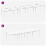 Conjunto de Comedor Jardín de 11 Piezas Rátan Sintético Blanco de , Mesas de jardín - Ref: Foro24-3378762, Precio: 674,94 €, ...