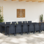 Conjunto de Comedor de Jardín de 13 Piezas Antracita Poliratán de , Mesas de jardín - Ref: Foro24-3378772, Precio: 759,49 €, ...