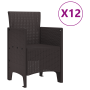 Juego de Comedor de Jardín de 13 Piezas Marrón Poliratán de , Mesas de jardín - Ref: Foro24-3378777, Precio: 758,05 €, Descue...
