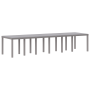Conjunto de Comedor de Jardín de 13 Piezas con Cojines Gris Claro Poliratán de , Mesas de jardín - Ref: Foro24-3378788, Preci...