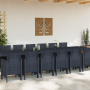Juego de Comedor de Jardín de 15 Piezas Antracita de Poliratán de , Mesas de jardín - Ref: Foro24-3378792, Precio: 840,35 €, ...