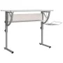 White and gray wood and steel drawing table 110x53x(58-87) cm by vidaXL, Desks - Ref: Foro24-340928, Price: 87,95 €, Discount: %