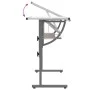 White and gray wood and steel drawing table 110x53x(58-87) cm by vidaXL, Desks - Ref: Foro24-340928, Price: 87,95 €, Discount: %