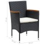 5-piece garden furniture set with black synthetic rattan cushions by vidaXL, Garden sets - Ref: Foro24-3094999, Price: 355,17...
