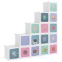 Children's cube shelf with 15 white PP compartments by vidaXL, Shoe racks and shoe organizers - Ref: Foro24-340575, Price: 82...