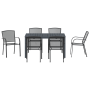 Juego de Comedor de Jardín de 7 Piezas de Acero Anthracite de , Mesas de jardín - Ref: Foro24-3378812, Precio: 609,09 €, Desc...