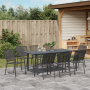 Set de Comedor de Jardín de 9 Piezas de Acero Antracita de , Mesas de jardín - Ref: Foro24-3378813, Precio: 699,66 €, Descuen...