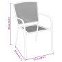Set de Comedor de Jardín de 9 Piezas de Acero Antracita de , Mesas de jardín - Ref: Foro24-3378813, Precio: 699,66 €, Descuen...