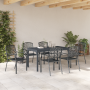 Conjunto de Comedor de Jardín de 7 Piezas de Acero Antracita | Foro24.es | Tu tienda online para hogar, jardín y más Foro24.es