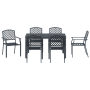Conjunto de Comedor de Jardín de 7 Piezas de Acero Antracita | Foro24.es | Tu tienda online para hogar, jardín y más Foro24.es