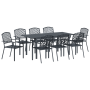 Juego de Comedor para Jardín de 9 Piezas de Acero Antracita de , Mesas de jardín - Ref: Foro24-3378819, Precio: 724,26 €, Des...