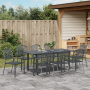 Juego de Comedor para Jardín de 9 Piezas de Acero Antracita de , Mesas de jardín - Ref: Foro24-3378819, Precio: 724,26 €, Des...