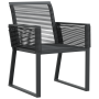 Juego de Comedor de Jardín de 7 Piezas de Acero Negro y Polirratán de , Mesas de jardín - Ref: Foro24-3378820, Precio: 653,74...