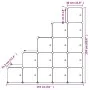 Children's cube shelf with 15 white PP compartments by vidaXL, Shoe racks and shoe organizers - Ref: Foro24-340575, Price: 86...