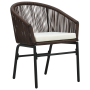 Juego de comedor de jardín de 7 piezas con cojines marrón ratán poli de , Mesas de jardín - Ref: Foro24-3378825, Precio: 846,...