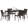 Set de 3 Marrón Ratán PE Mediana Resistente Rectangular de , Sillas de jardín - Ref: Foro24-3379061, Precio: 379,20 €, Descue...