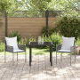 Set de Comedor de Jardín de 3 Piezas con Cojines Marrón Poliratán de , Sillas de jardín - Ref: Foro24-3379093, Precio: 223,46...