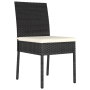 Conjunto de Jardín de 5 Piezas Negro Poliratán de , Sillas de jardín - Ref: Foro24-3379221, Precio: 325,71 €, Descuento: %