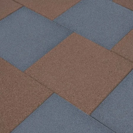Rubber tiles fall protection 12 pcs gray 50x50x3 cm by vidaXL, Floors and carpets - Ref: Foro24-3096596, Price: 178,84 €, Dis...
