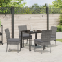Juego de Comedor de Jardín de 5 Piezas Gris Poliratán de , Sillas de jardín - Ref: Foro24-3379227, Precio: 404,21 €, Descuent...