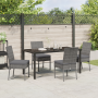 Conjunto de Comedor de Jardín 5 Piezas Gris Poliratán de , Sillas de jardín - Ref: Foro24-3379229, Precio: 440,09 €, Descuent...