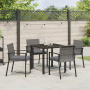 Juego de Comedor de Jardín de 5 Piezas Gris Poliratán de , Sillas de jardín - Ref: Foro24-3379255, Precio: 268,87 €, Descuent...