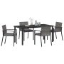 Conjunto de Jardín de 5 Piezas Gris Ratán Sintético de , Sillas de jardín - Ref: Foro24-3379257, Precio: 301,23 €, Descuento: %