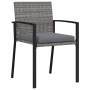 Conjunto de Jardín de 5 Piezas Gris Ratán Sintético de , Sillas de jardín - Ref: Foro24-3379257, Precio: 301,23 €, Descuento: %