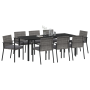Juego de Comedor de Jardín 9 Piezas Gris Ratán de Polietileno de , Sillas de jardín - Ref: Foro24-3379260, Precio: 503,14 €, ...