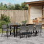 Juego de Comedor de Jardín 9 Piezas Gris Ratán de Polietileno de , Sillas de jardín - Ref: Foro24-3379260, Precio: 503,14 €, ...